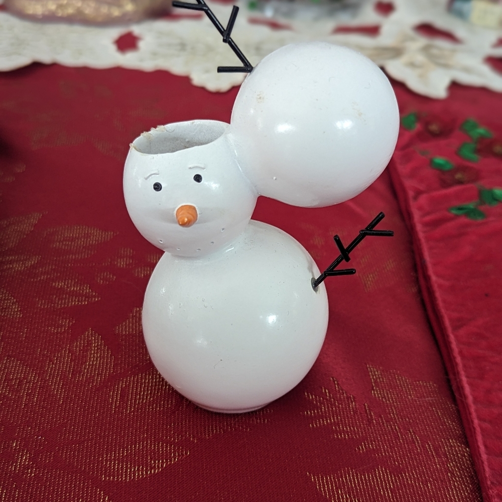 Snowman airplant holder